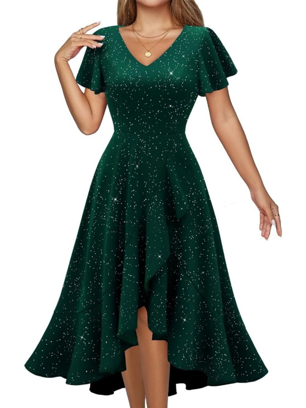 Sparkly Cocktail Dress for Women, Formal Wedding Guest or Gala Outfit 2026